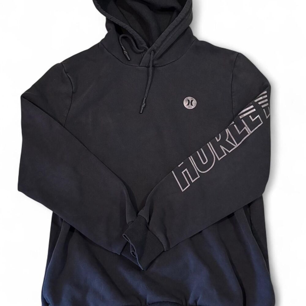 Hurley Men's Black and White Hoodie